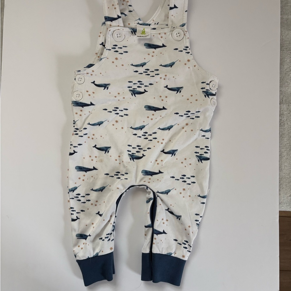Ima Baby Wear All-Over Whale & Narwhals Print Romper 6-9M - Picture 1 of 6